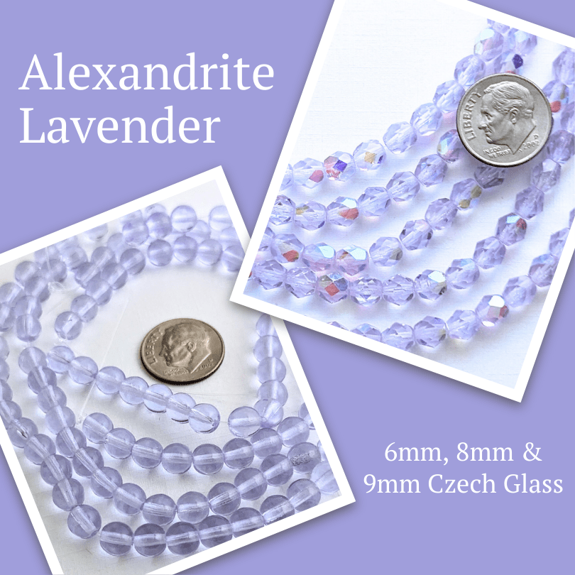 Alexandrite Czech Glass