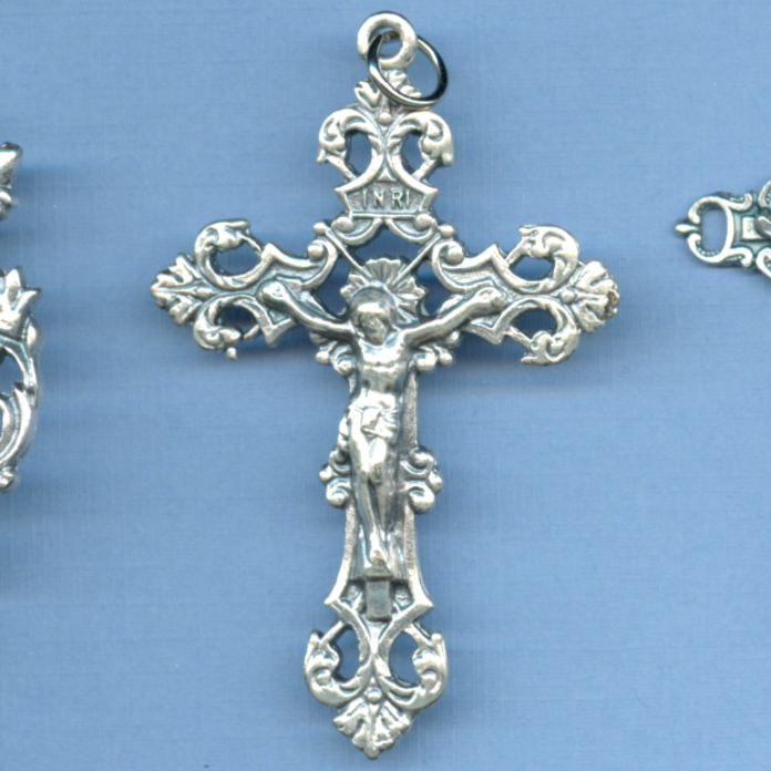fleur de lis crucifix