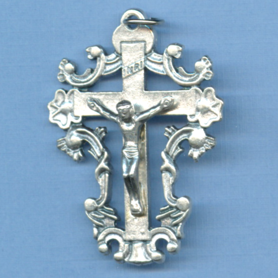 ornate floral filigree crucifix