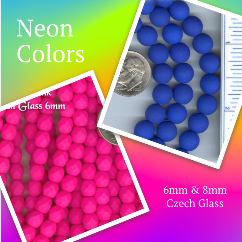 Neon Czech Glass