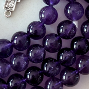 amethyst 8mm round stone beads