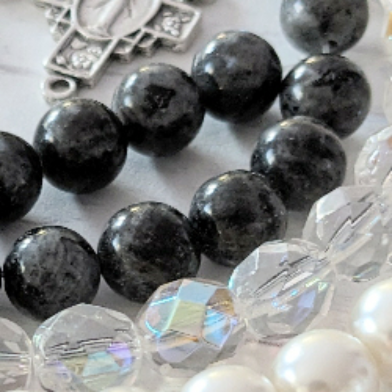 black labradorite dark gray black stone