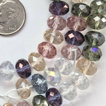 purple green brown clear multi color