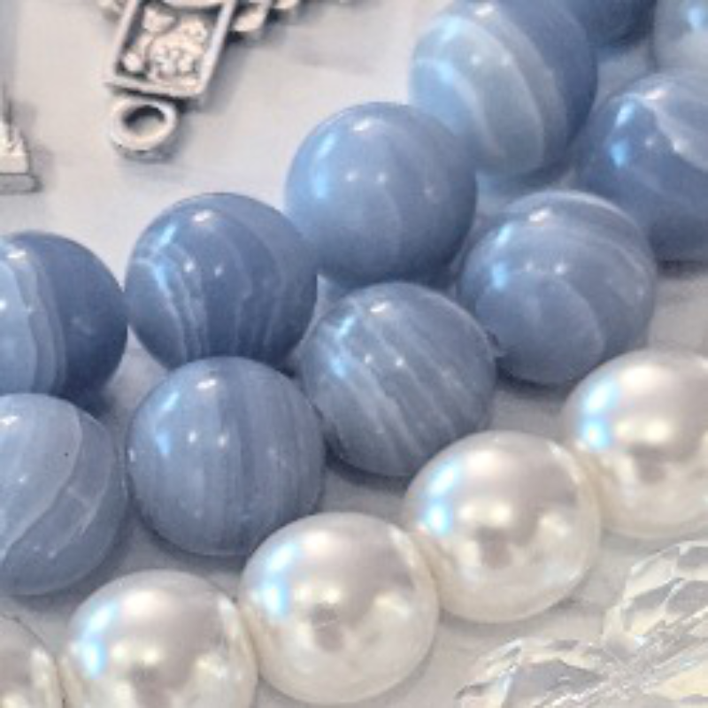 blue lace agate light blue