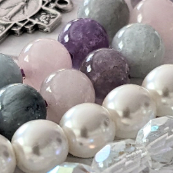 pink purple green white 