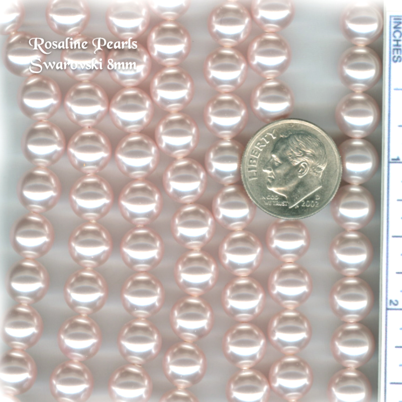 swarovski pearl pink rosaline