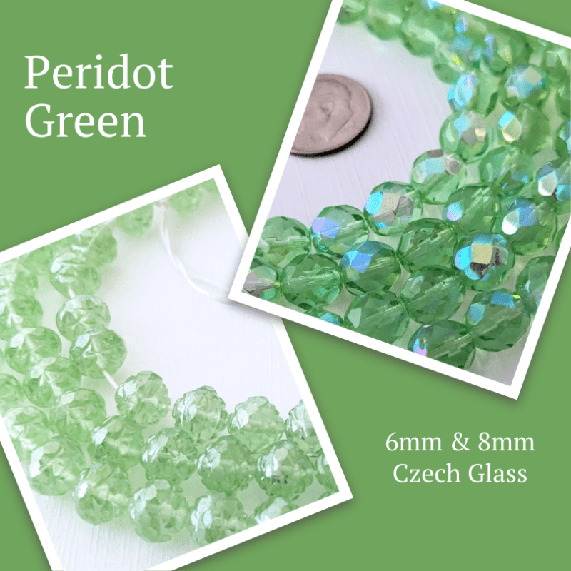 Peridot & Other Green Czech&nbsp;Glass