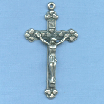 rustic heart crucifix