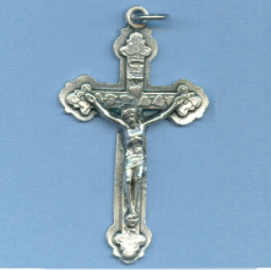 stamped heart crucifix